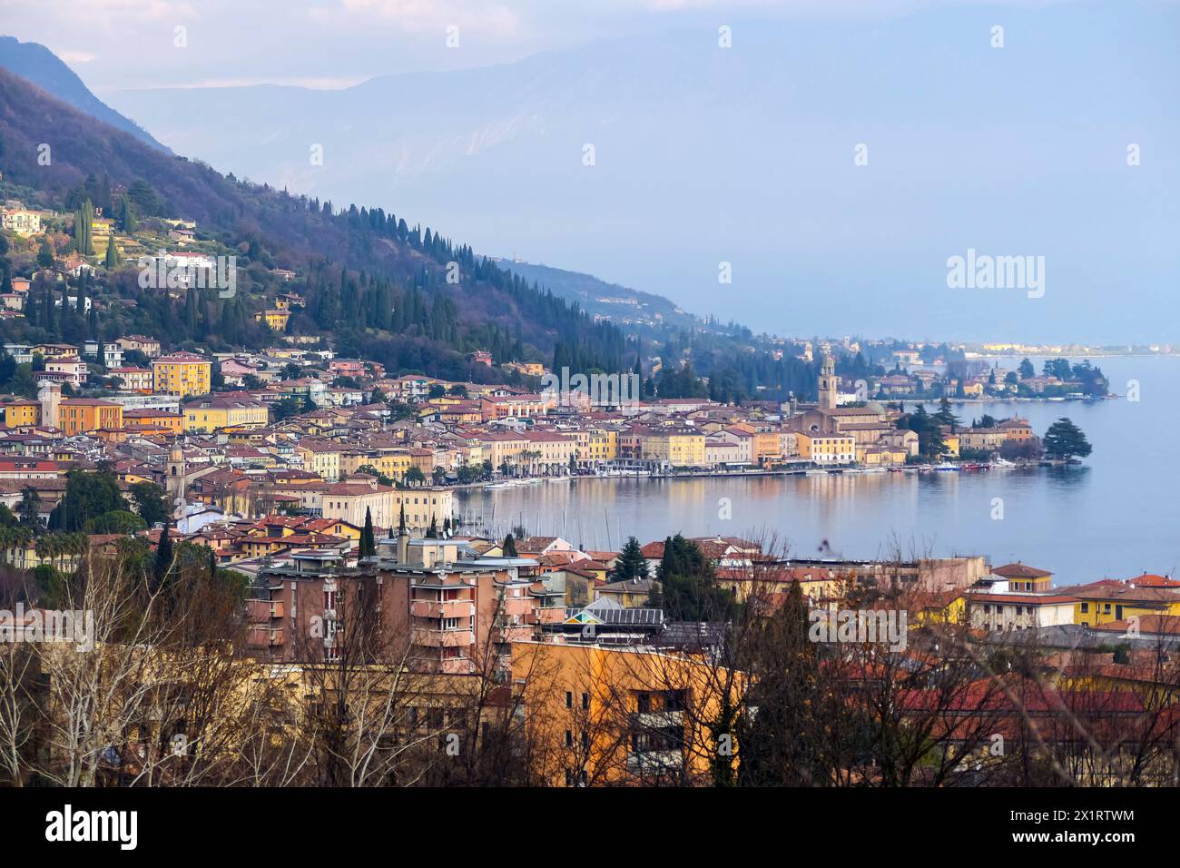 Lombardie en Italie : la ville de Salo Banque D'Images