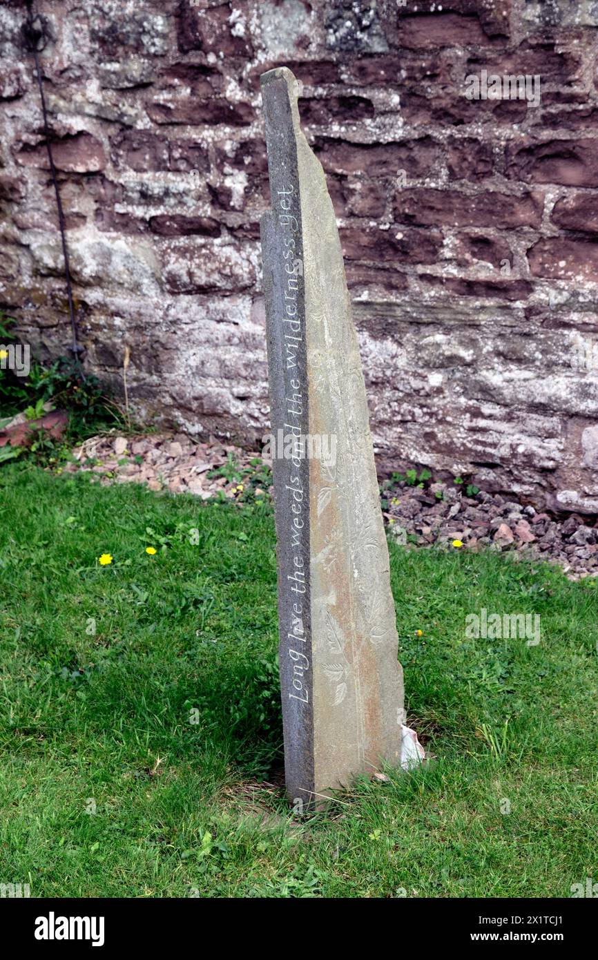 L’église All Saints de Brockhampton, un bâtiment classé Grade I, a été conçue et construite en 1902 par William Lethaby, un architecte d’art et d’artisanat de premier plan. Banque D'Images