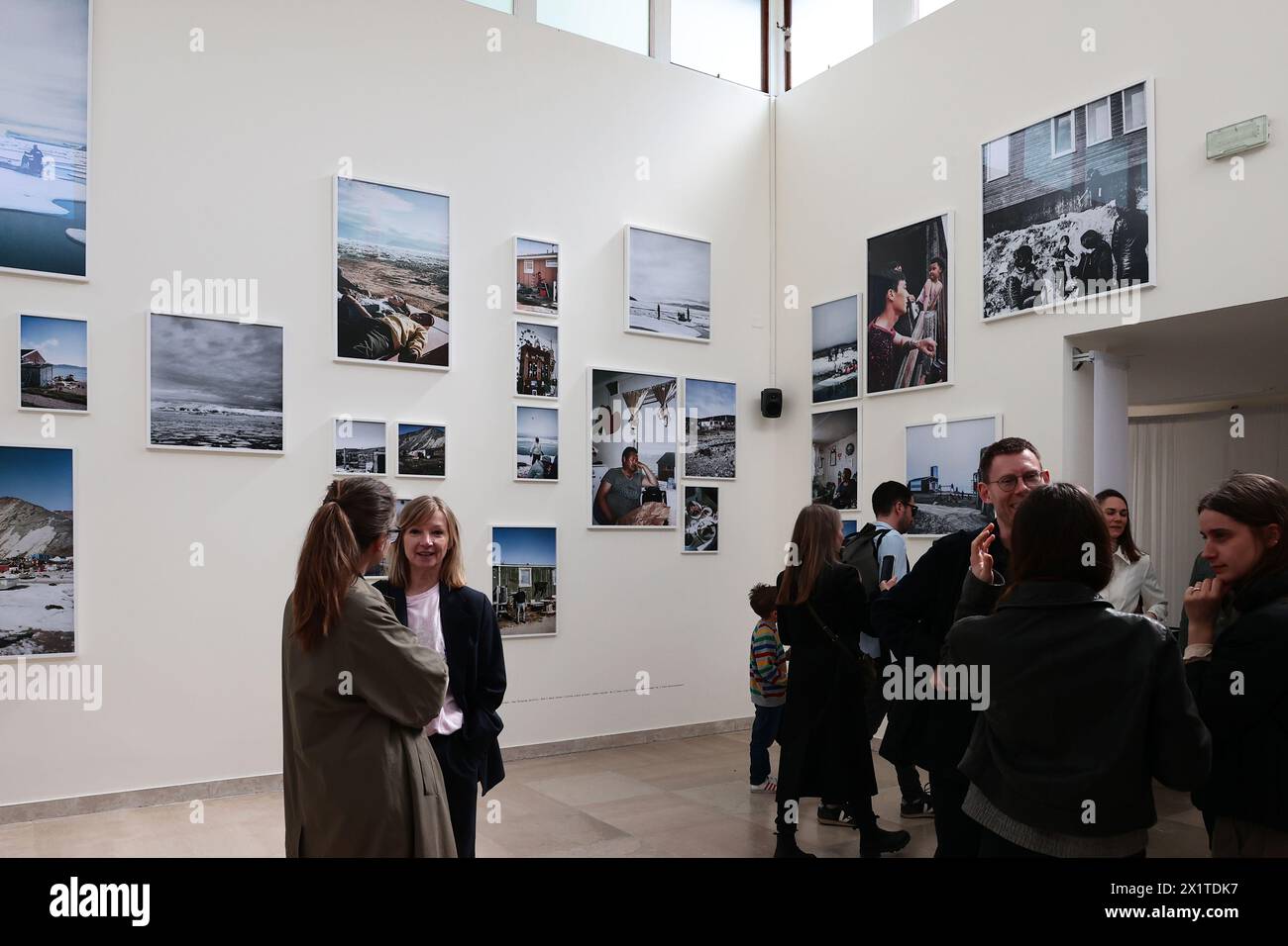 Venise, Italie. 17 avril 2024. La 60ème exposition internationale d'art intitulée 'Stranieri Ovunque - étrangers partout', organisée par Adriano Pedrosa, sera ouverte au public du samedi 20 avril au dimanche 24 novembre sur la photo : Pavillon danois crédit : Agence photo indépendante/Alamy Live News Banque D'Images