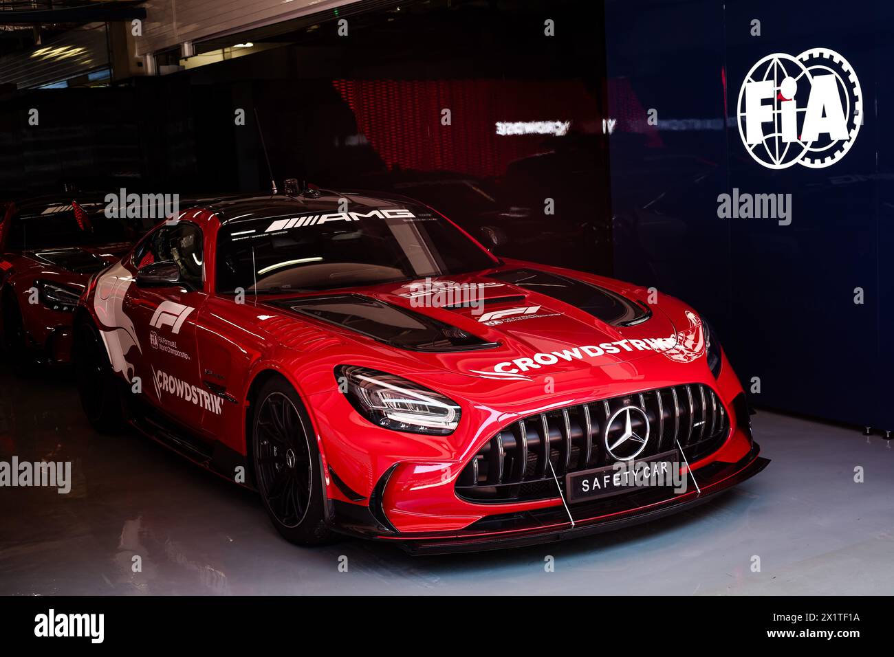 La FIA Mercedes-AMG GT Black Series Safety car lors du Grand Prix de Chine de formule 1 Lenovo 2024, 5ème manche du Championnat du monde de formule 1 2024 du 19 au 21 avril 2024 sur le circuit international de Shanghai, à Shanghai, en Chine Banque D'Images