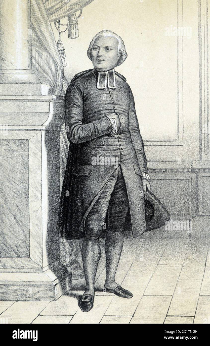 L'abbe Maury - in 'Galerie historique de la Revolution française' par Albert Maurin, éd. Paris 1843 Banque D'Images