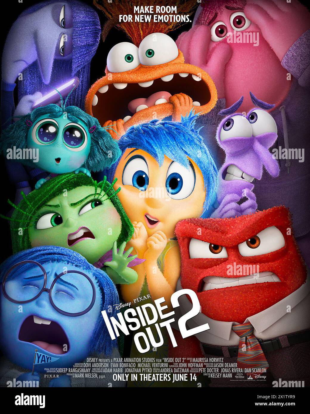 Affiche Inside Out 2 Banque D'Images