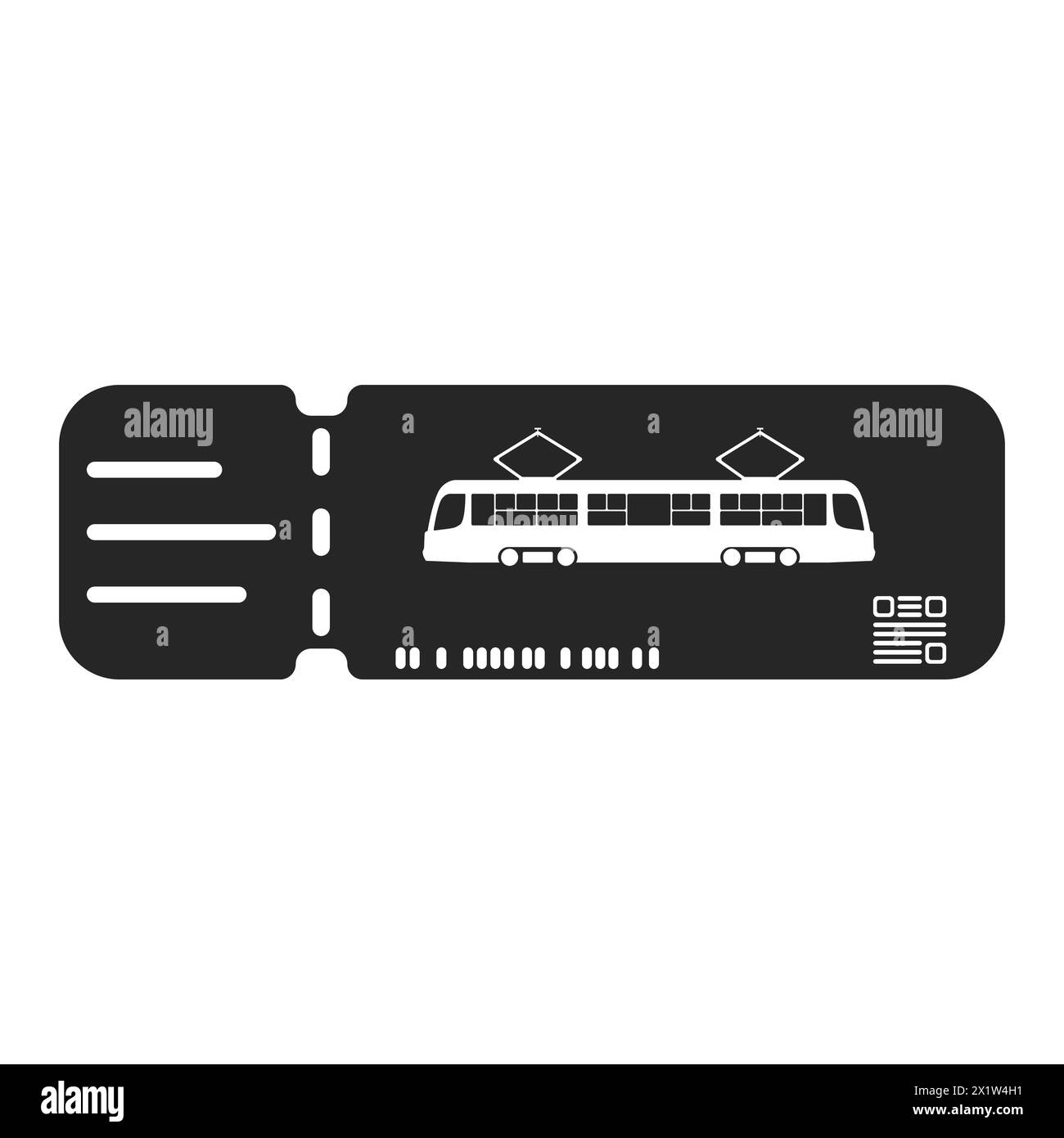 Réservation d'un billet de voyage. Billet touristique pour le métro. Vecteur de billet de ville. Icône noire de la carte d'embarquement. Document d'enregistrement des passagers, pass de tramway. Illustration de Vecteur