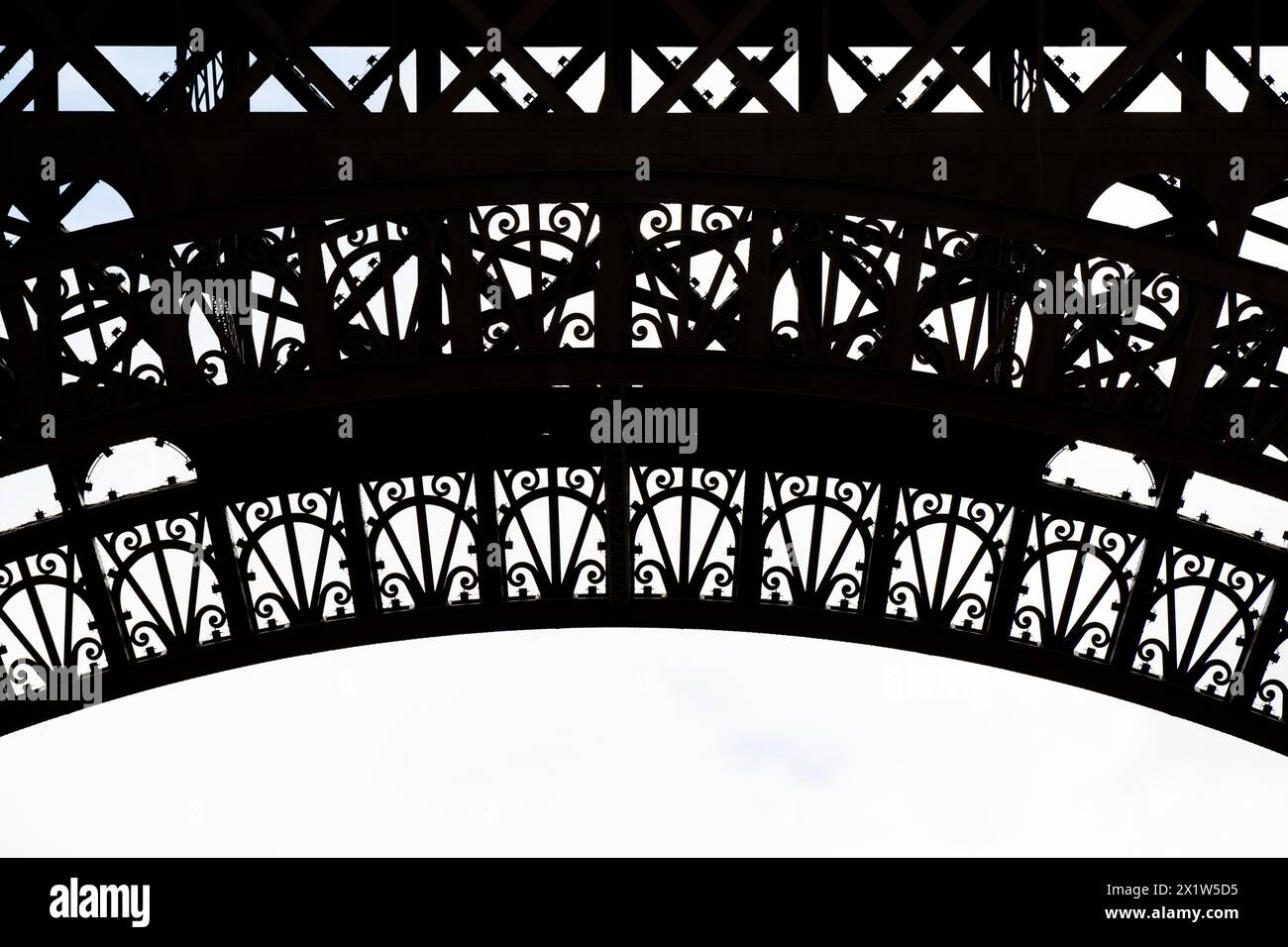 Tour Eiffel, gros plan, Paris, Ile-de-France, France Banque D'Images