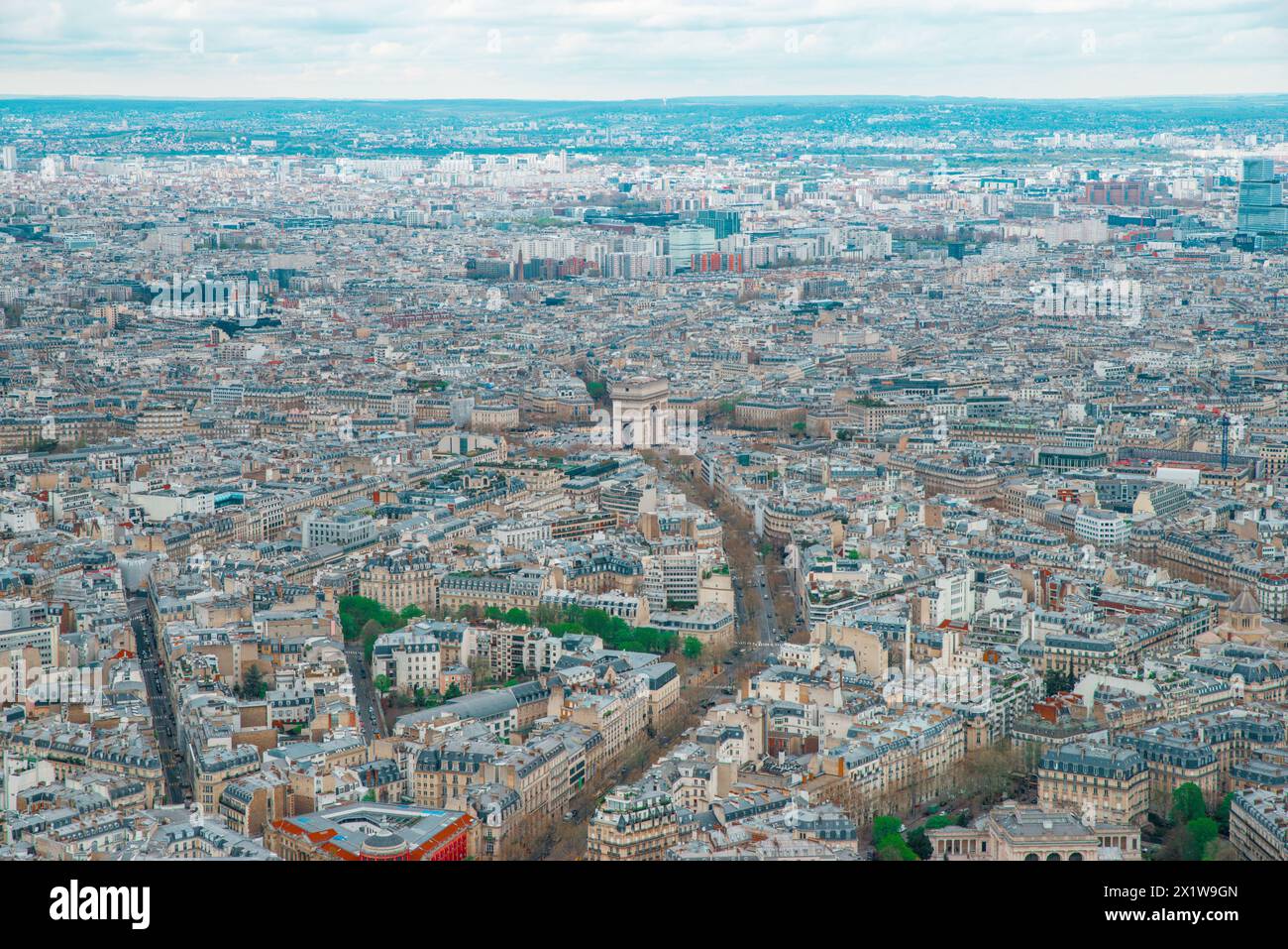 Autour et sur la Tour Eiffel à Paris Banque D'Images