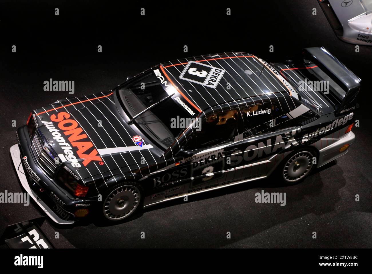 AMG-Mercedes 190 E 2.5-16 Evolution II DTM Touring car, Mercedes-Benz Museum, Stuttgart, Bade-Wuerttemberg, Allemagne Banque D'Images