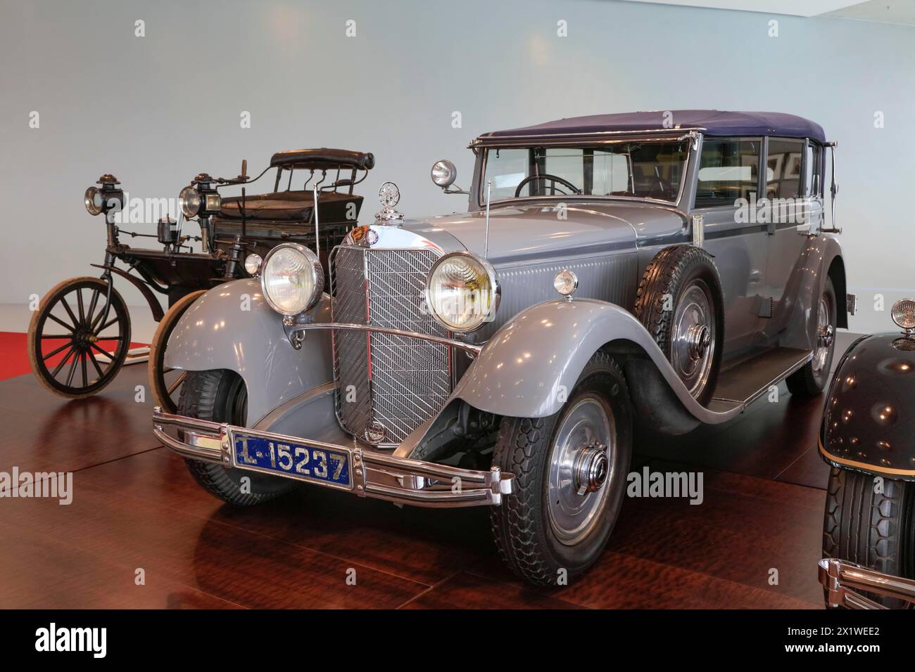 Mercedes-Benz 770 large Mercedes, Mercedes-Benz Museum, Stuttgart, Bade-Wuerttemberg, Allemagne Banque D'Images