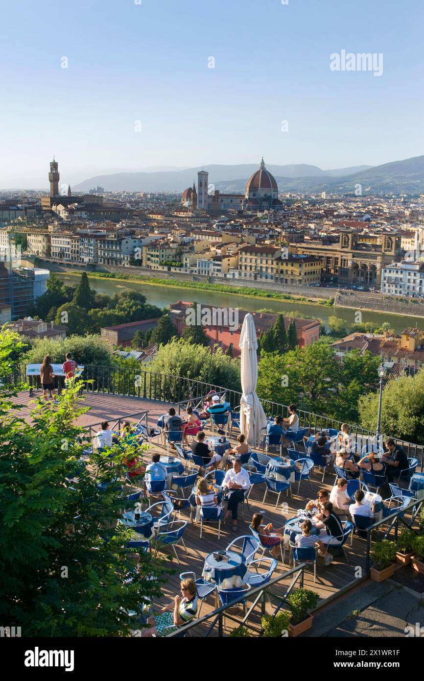 Panorama depuis la place du Belvédère. Florence. Toscane Banque D'Images Panorama depuis la place du Belvédère. Florence. Toscane Banque D'Images