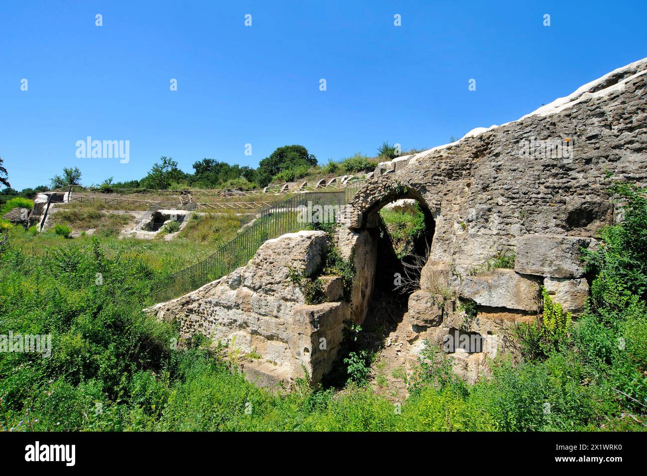 Zone archéologique. Otricoli. Ombrie. Italie Banque D'Images