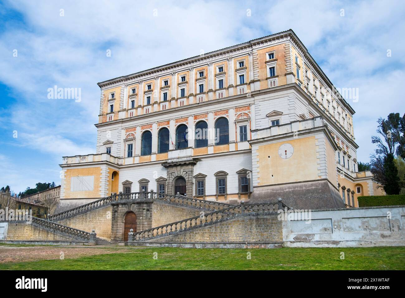 Palais Farnese. Caprarola. Lazio. Italie Banque D'Images