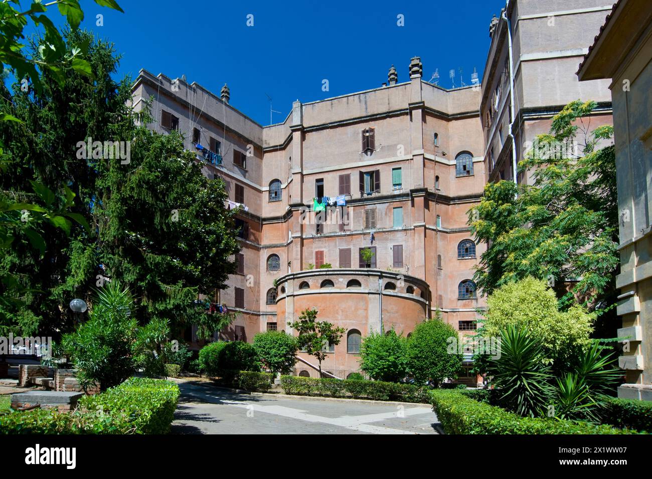 District de Garbatella. Rome. Lazio. Italie Banque D'Images