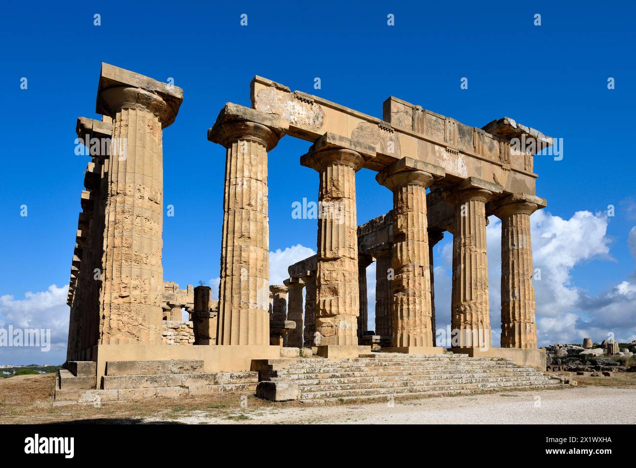 Temple et. Zone archéologique de ​​selinunte. Castelvetrano. Sicile Banque D'Images
