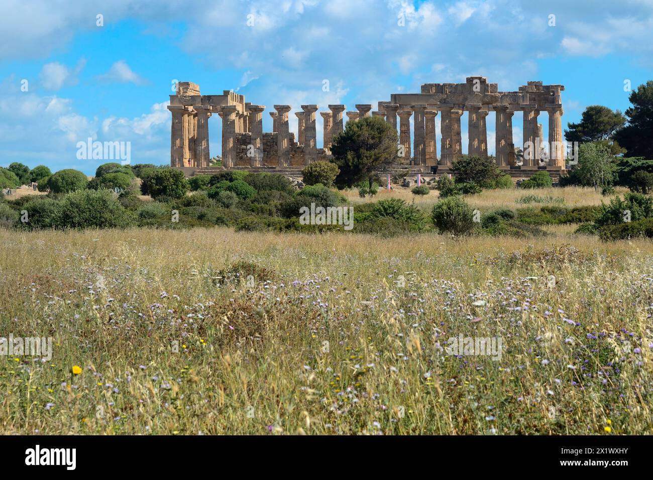 Temple et. Zone archéologique de ​​selinunte. Castelvetrano. Sicile Banque D'Images