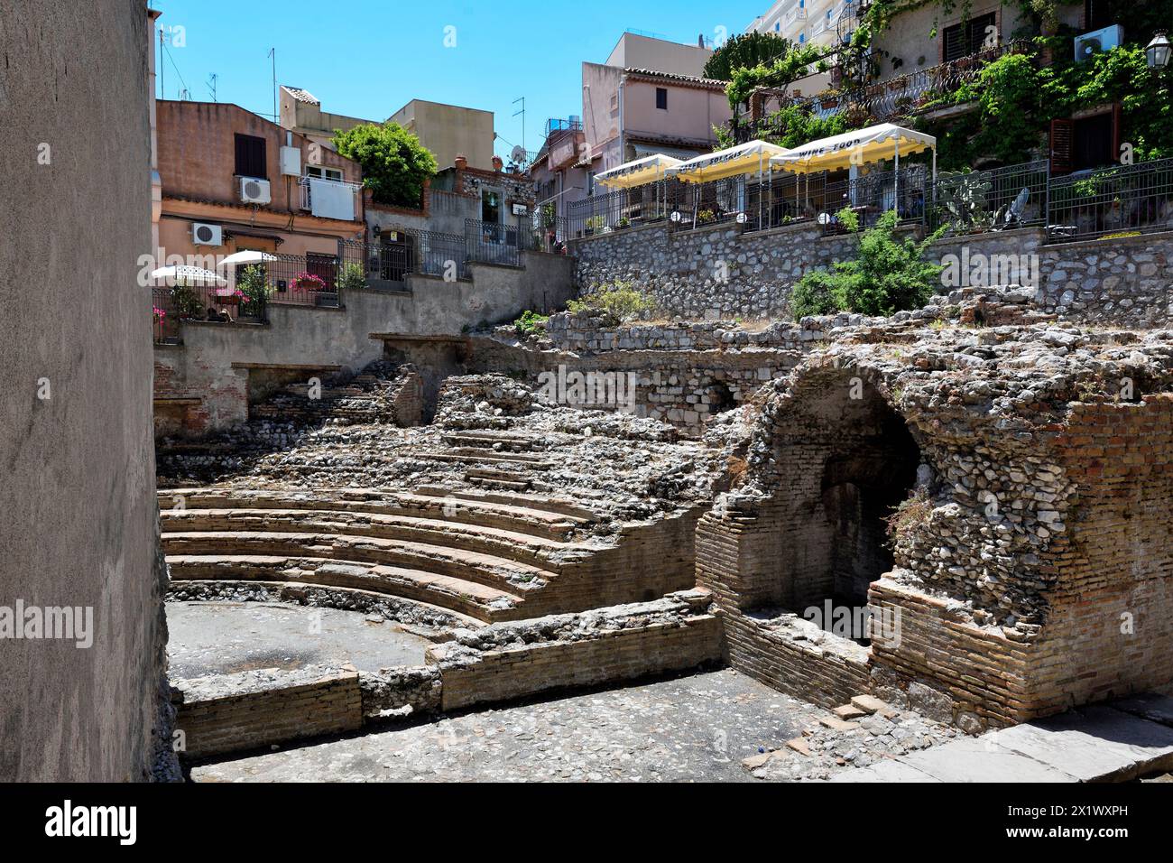 Odéon. IIIe siècle av. J.-C. Taormina. Sicile Banque D'Images