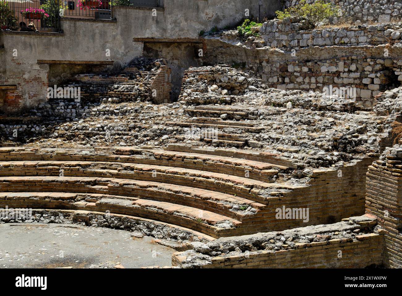 Odéon. IIIe siècle av. J.-C. Taormina. Sicile Banque D'Images