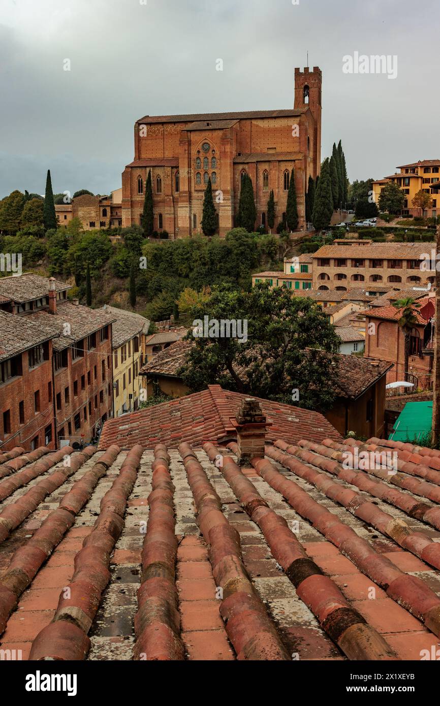 Basilica di San Domenico, Sienne, Italie Banque D'Images