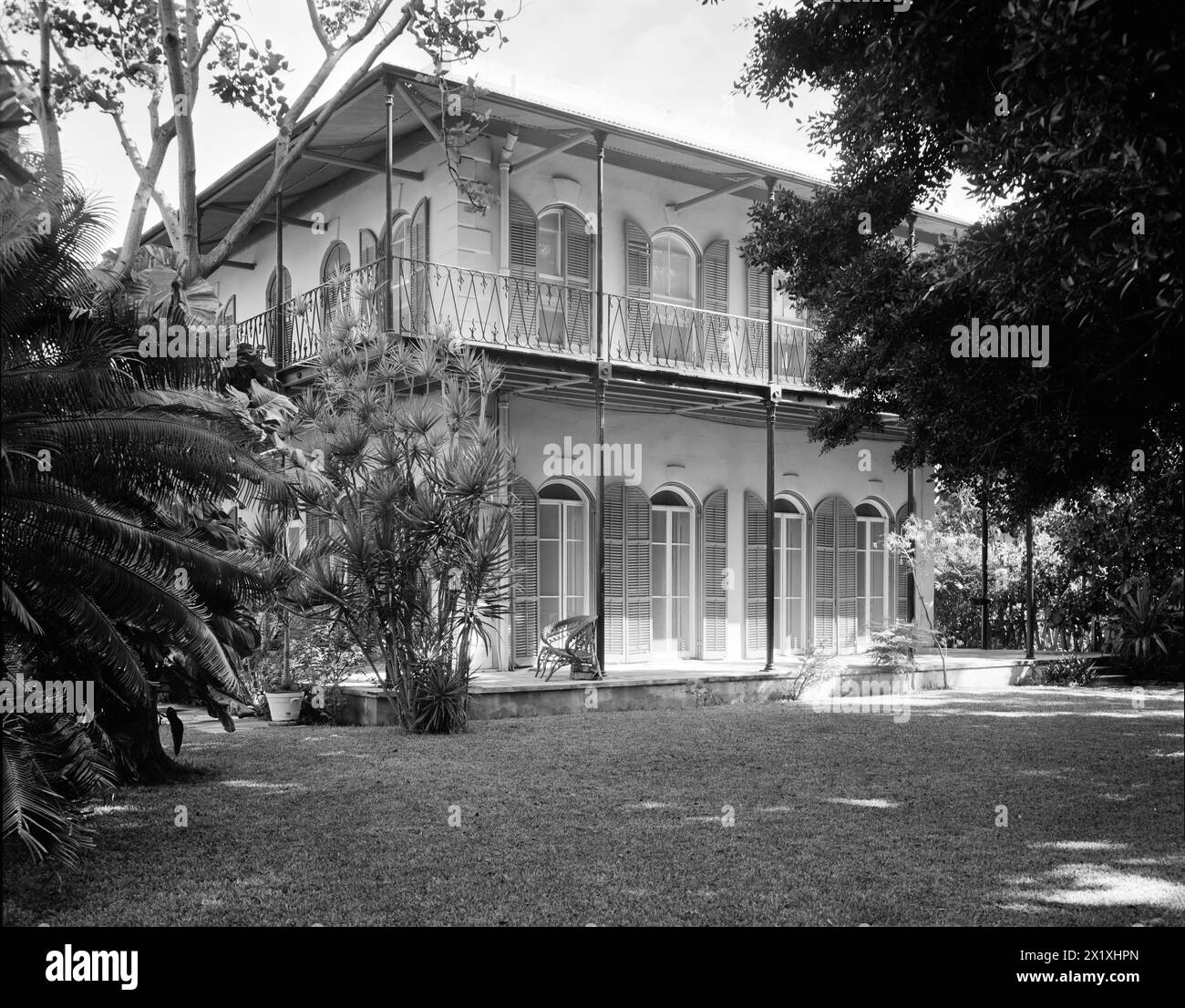 Tift-Hemingway House, 907 Whitehead Street, Key West, Monroe County, FL dans les années 1930 Banque D'Images