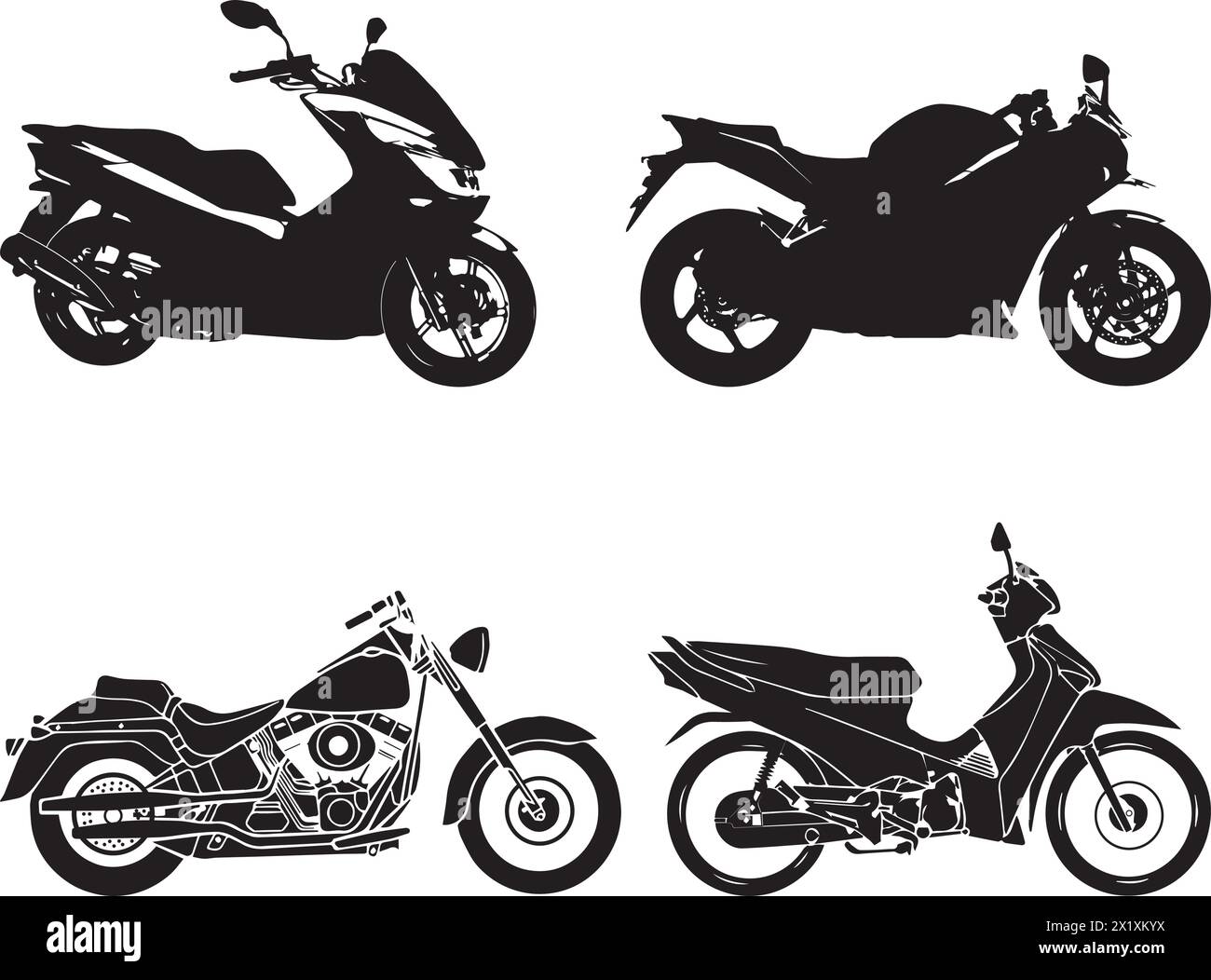 Icône de moto illustration vectorielle conception simple Illustration de Vecteur