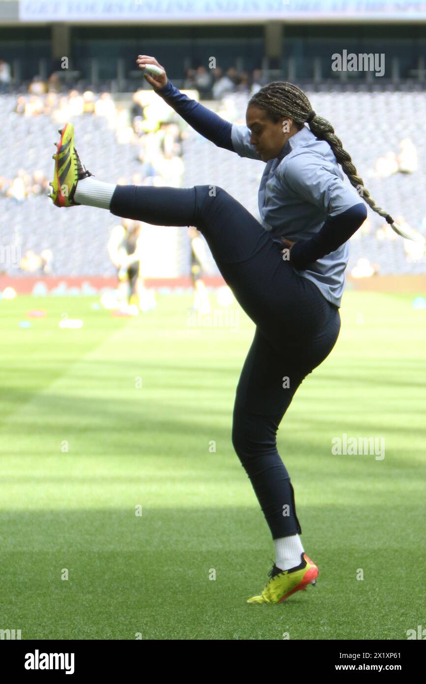 Becky Spencer Tottenham Hotspur FC Women v Leicester City FC Women Adobe Women's FA Cup demi-finale Tottenham Hotspur Stadium 14 avril 2024 Banque D'Images