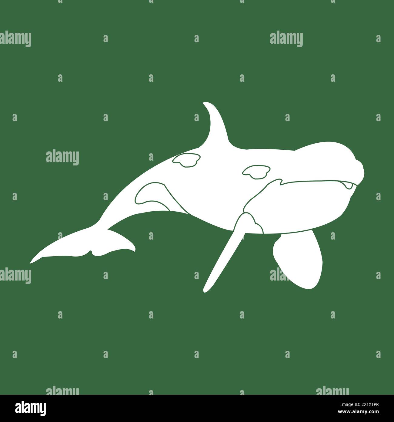 Icône de baleine illustration vectorielle conception simple Illustration de Vecteur