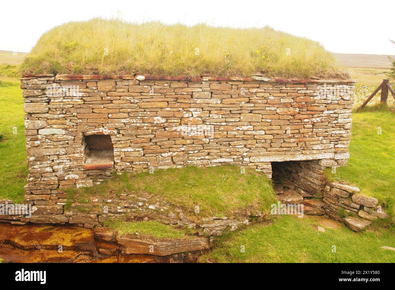 Dounby Click Mill ancien monument, un moulin à eau horizontal ou nordique sur Mainland Orkney, Écosse Royaume-Uni Banque D'Images