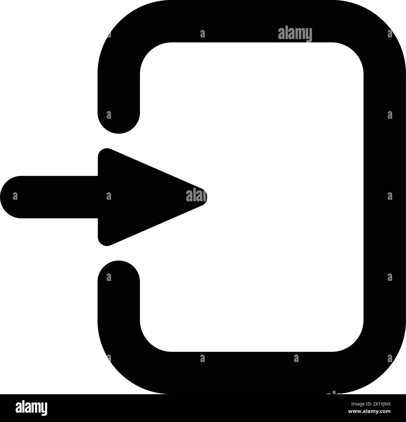conception d'illustration vectorielle d'icône de ligne d'entrée d'école Illustration de Vecteur