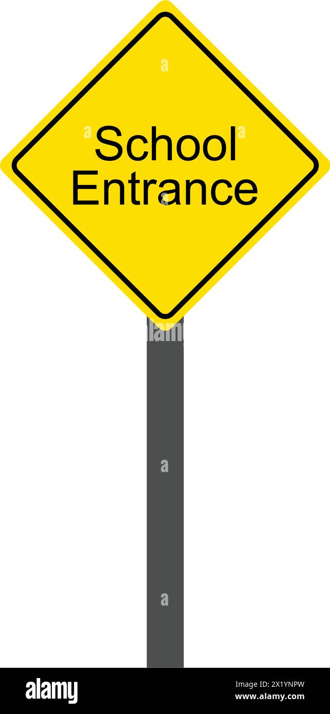 conception d'illustration vectorielle d'icône de ligne d'entrée d'école Illustration de Vecteur