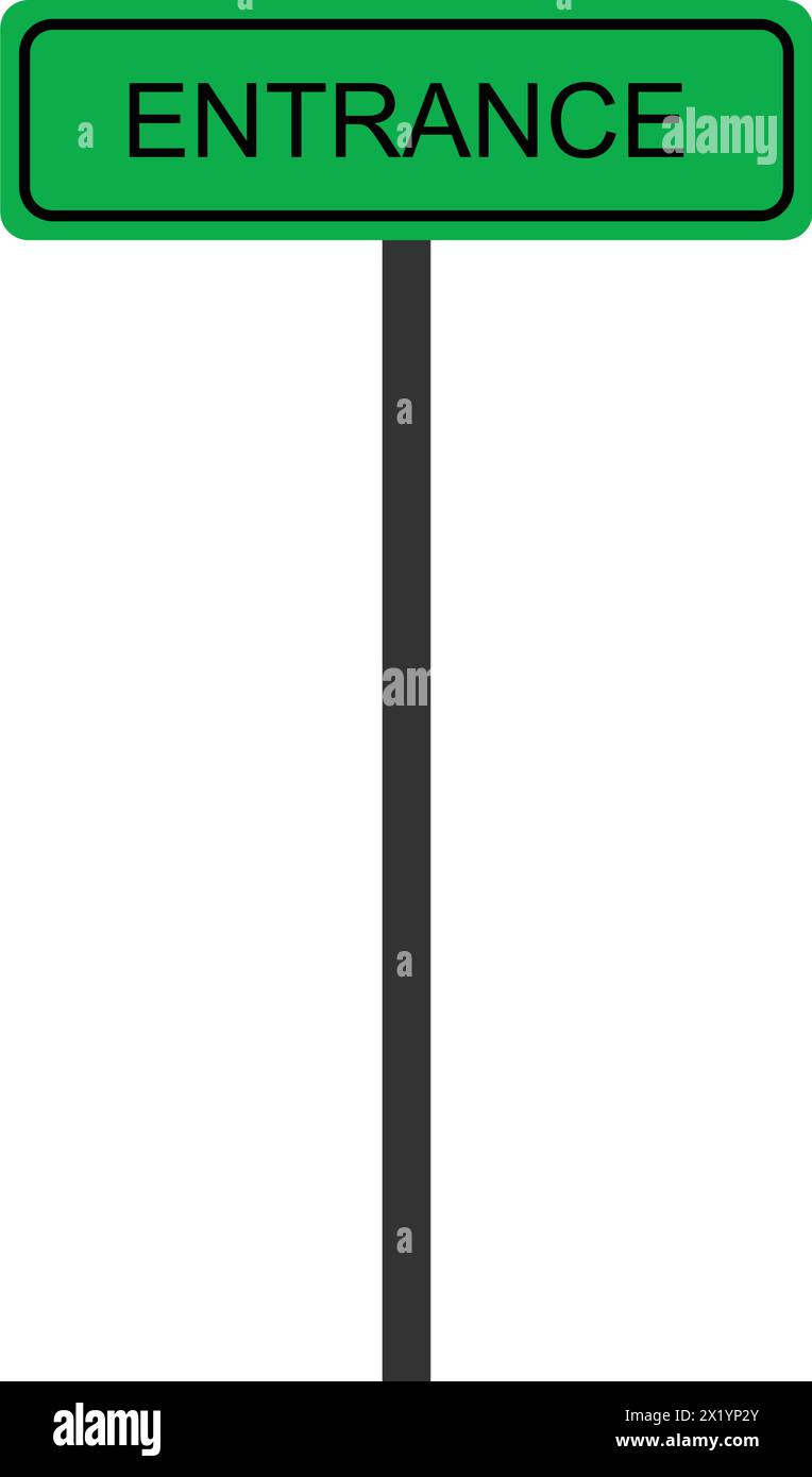 conception d'illustration vectorielle d'icône de ligne d'entrée d'école Illustration de Vecteur