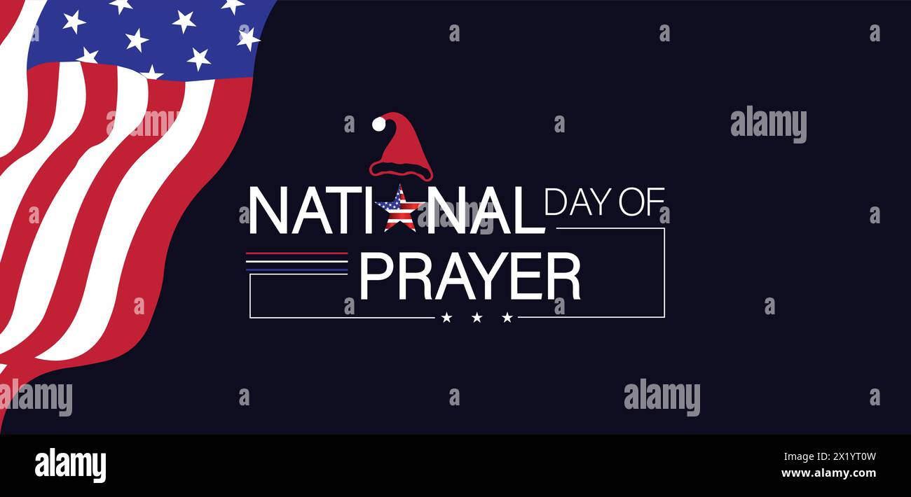 Illustrer la signification de la Journée nationale de prière Illustration de Vecteur