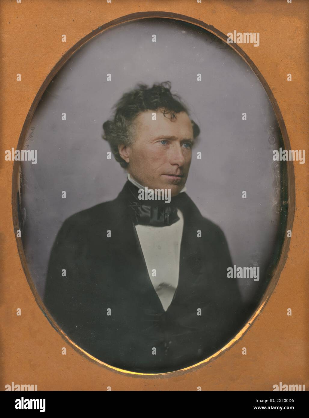 Franklin Pierce. Date : c. 1852. Par Southworth & Hawes. Daguerréotype quart de plaque. Banque D'Images
