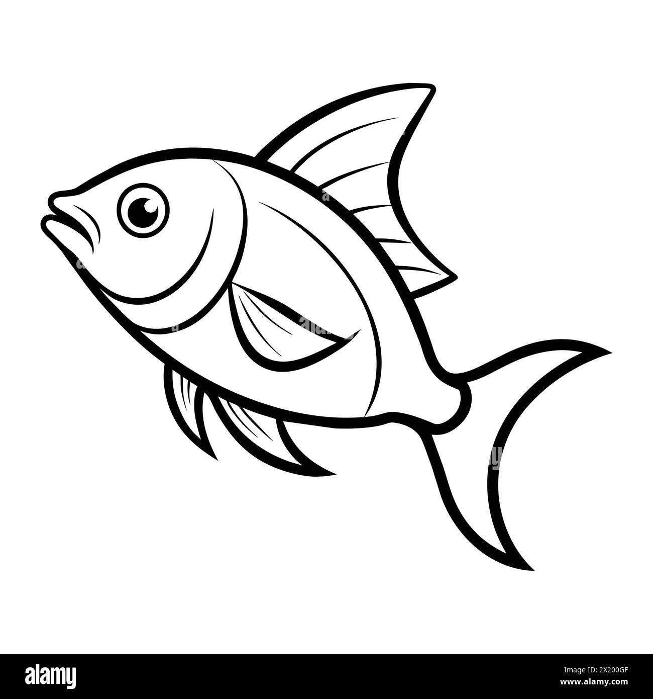 Illustration vectorielle de poissons tropicaux vibrants Illustration de Vecteur