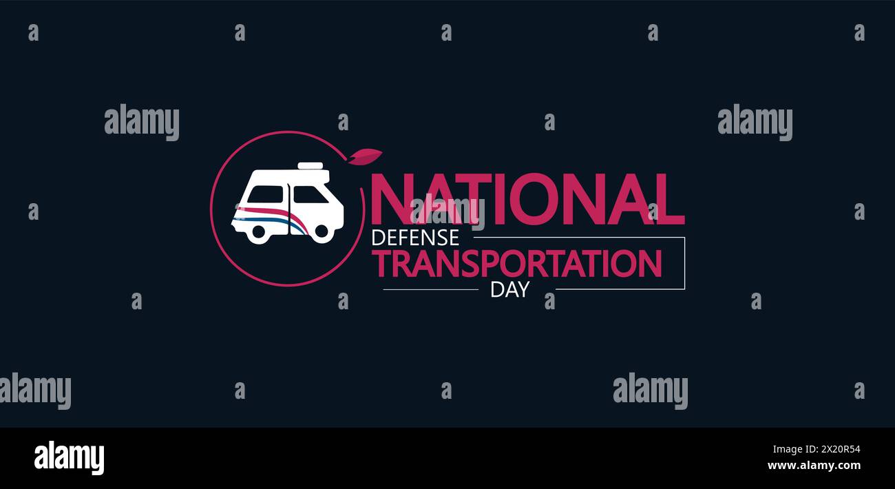 Célébrez la Journée des transports de la Défense nationale avec une illustration de design haut de gamme Illustration de Vecteur