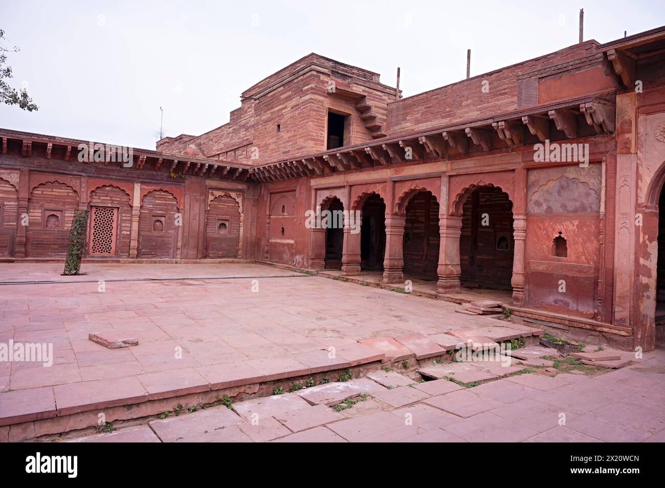 Anciennes structures près de Machkund, un lieu de pèlerinage hindou à Dholpur, Rajasthan, Inde Banque D'Images