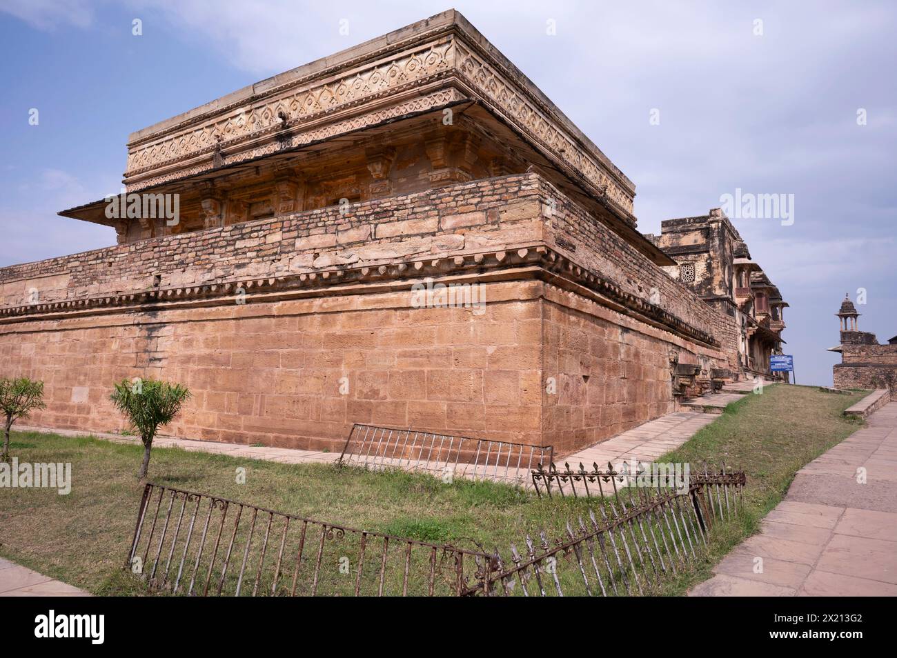 Extérieurs, Karan Mahal,, Fort Complex, Gwalior, Madhya Pradesh, Inde Banque D'Images