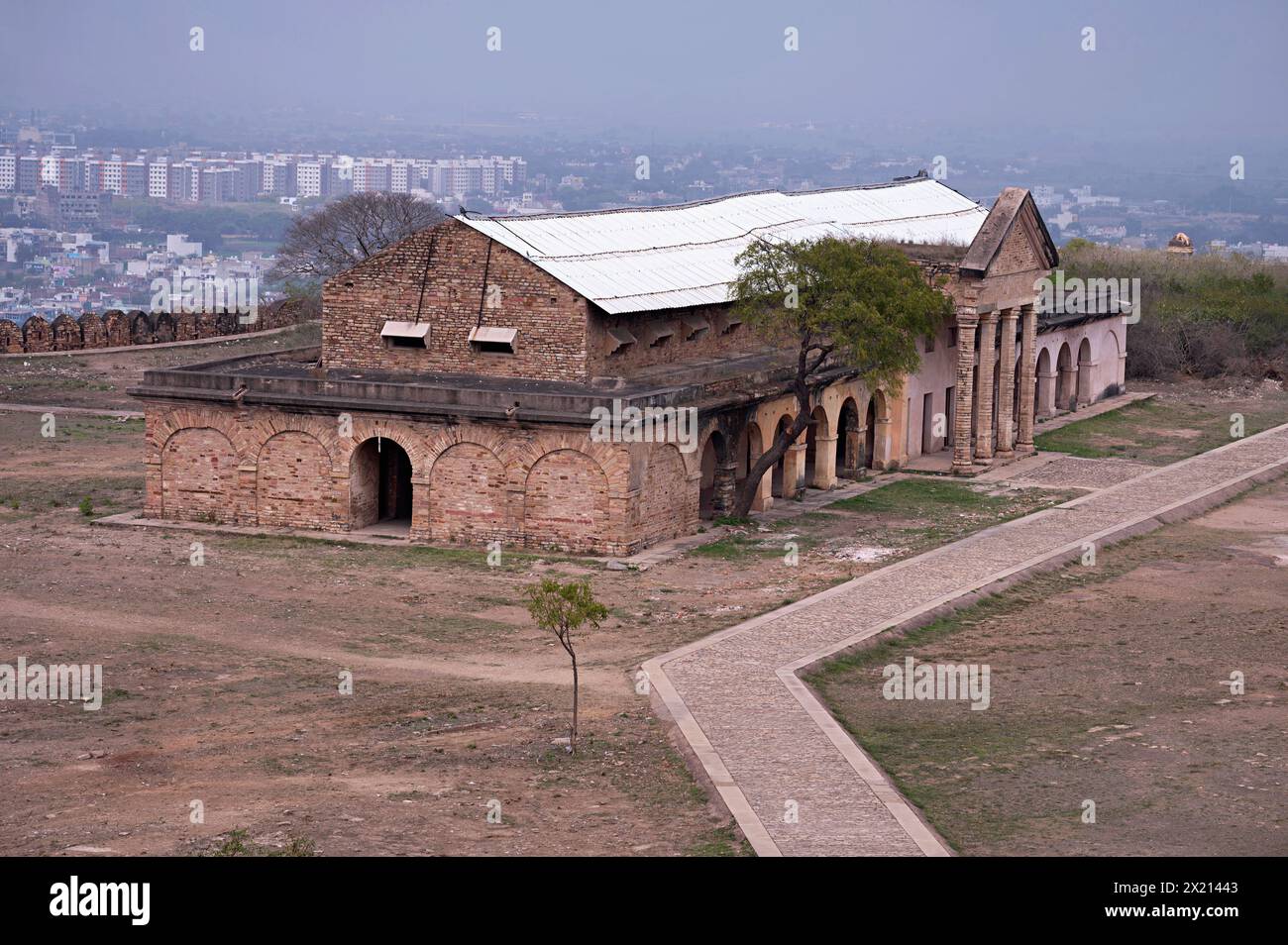 Ancienne structure près de Jauhar Kund, Fort Complex, Gwalior, Madhya Pradesh, Inde Banque D'Images
