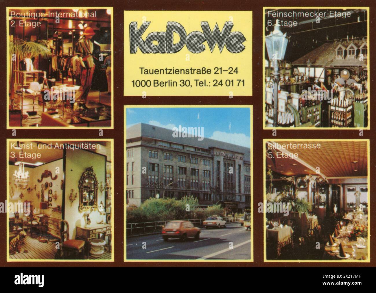 Géographie / voyage, Allemagne, villes et communes, Berlin, commerce,Kaufhaus des Westens (KaDeWe), ADDITIONAL-RIGHTS-LEARANCE-INFO-NOT-AVAILABLE Banque D'Images