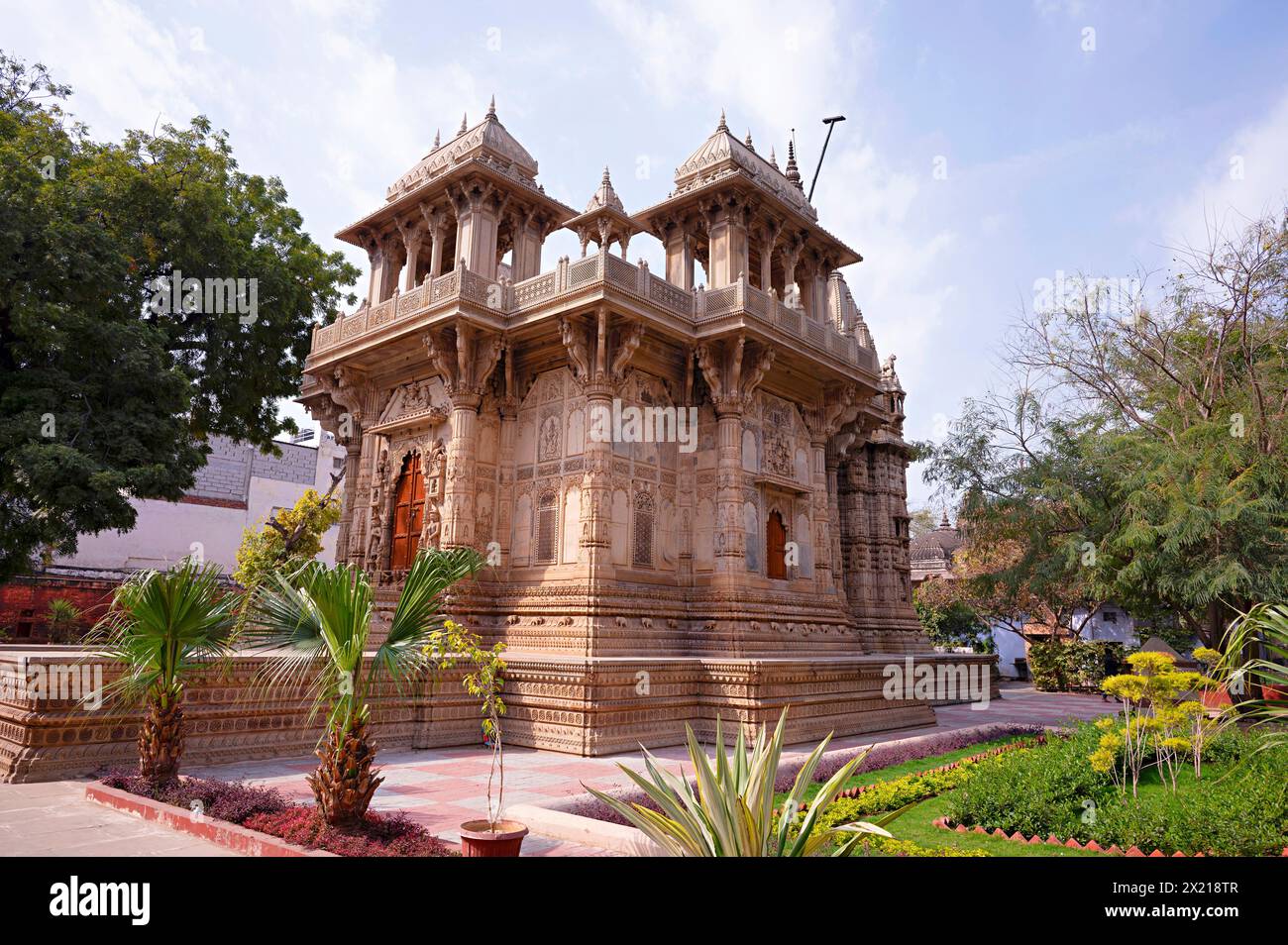 Chhatri de Shrimant Jankoji Scindia, Chhatris de Scindia Dynasty Complex, Gwalior, Madhya Pradesh, inde Banque D'Images