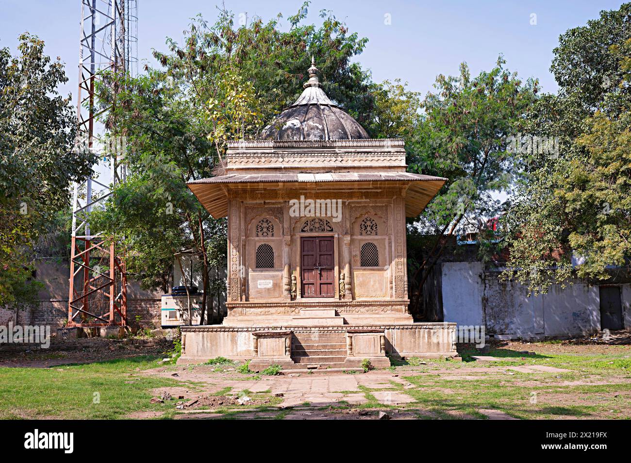 Chhatri de Shrimant Sau. Jiji Baisaheb Senapati, Chhatris of Scindia Dynasty Complex, Gwalior, Madhya Pradesh, inde Banque D'Images