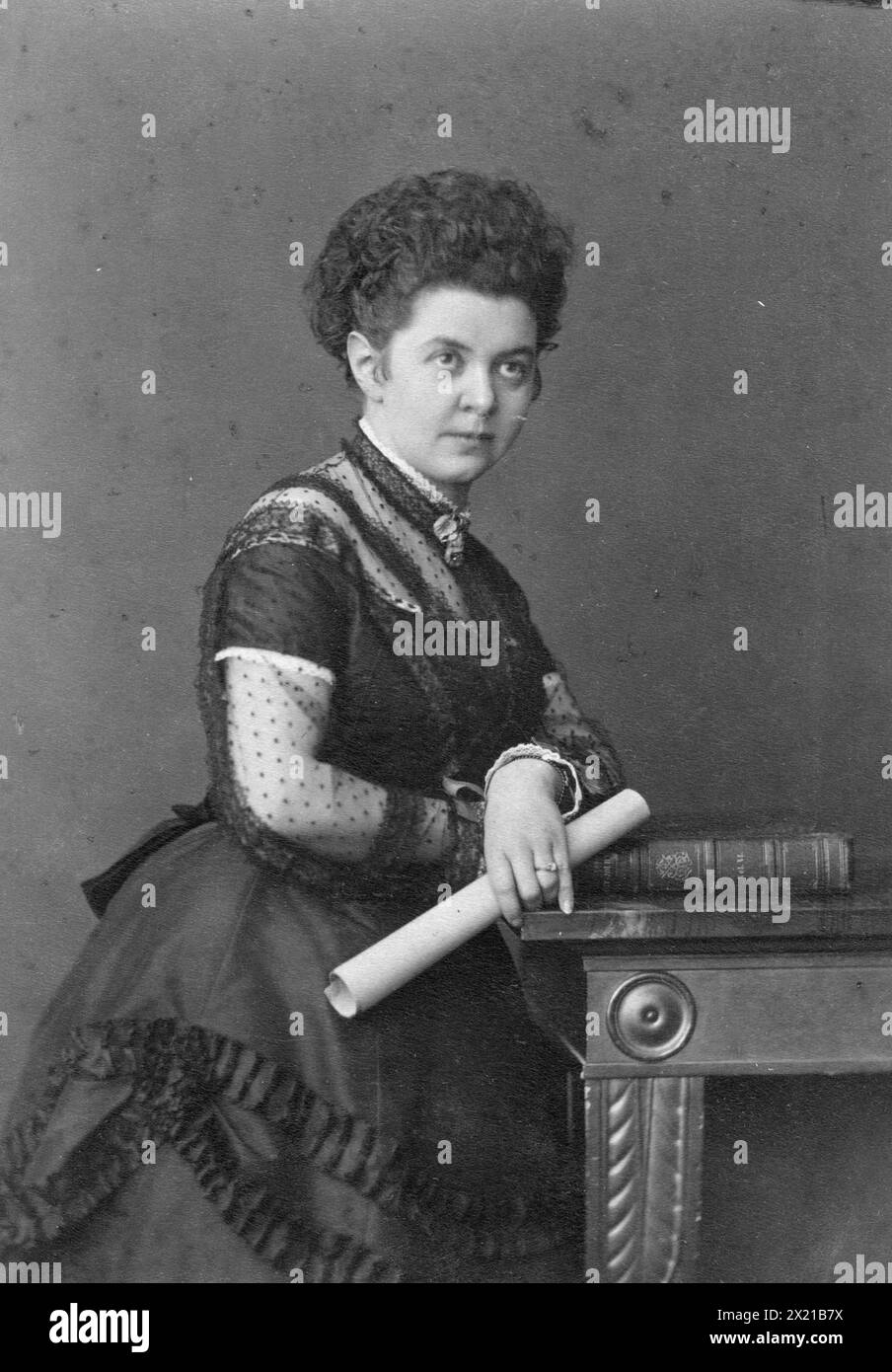 Stehle, Sophie, 15.5.1842 - 4.10.1921, chanteuse d'opéra allemande (soprano), carte de cabinet de Joseph Albert, ADDITIONAL-RIGHTS-LEARANCE-INFO-NOT-AVAILABLE Banque D'Images