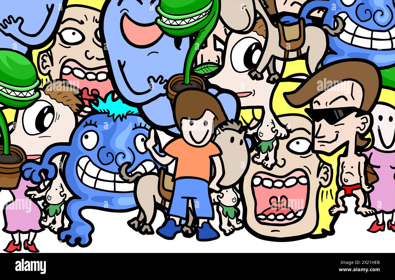 Up Puppet Illustration de Vecteur