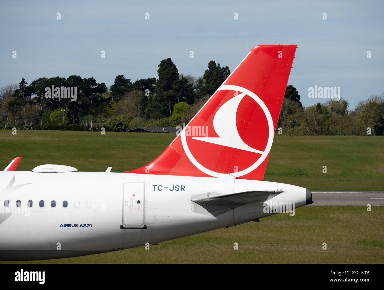 Turkish Airlines Airbus A321-231 à Birmingham Airport, Royaume-Uni (TC-JSR) Banque D'Images