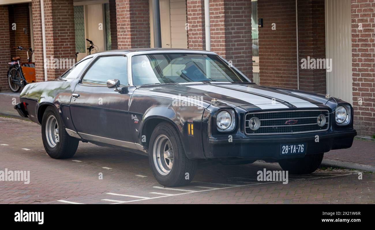 Alphen aan den Rijn, 13.04.2024, voiture classique Chevrolet Chevelle Laguna de 1973 Banque D'Images