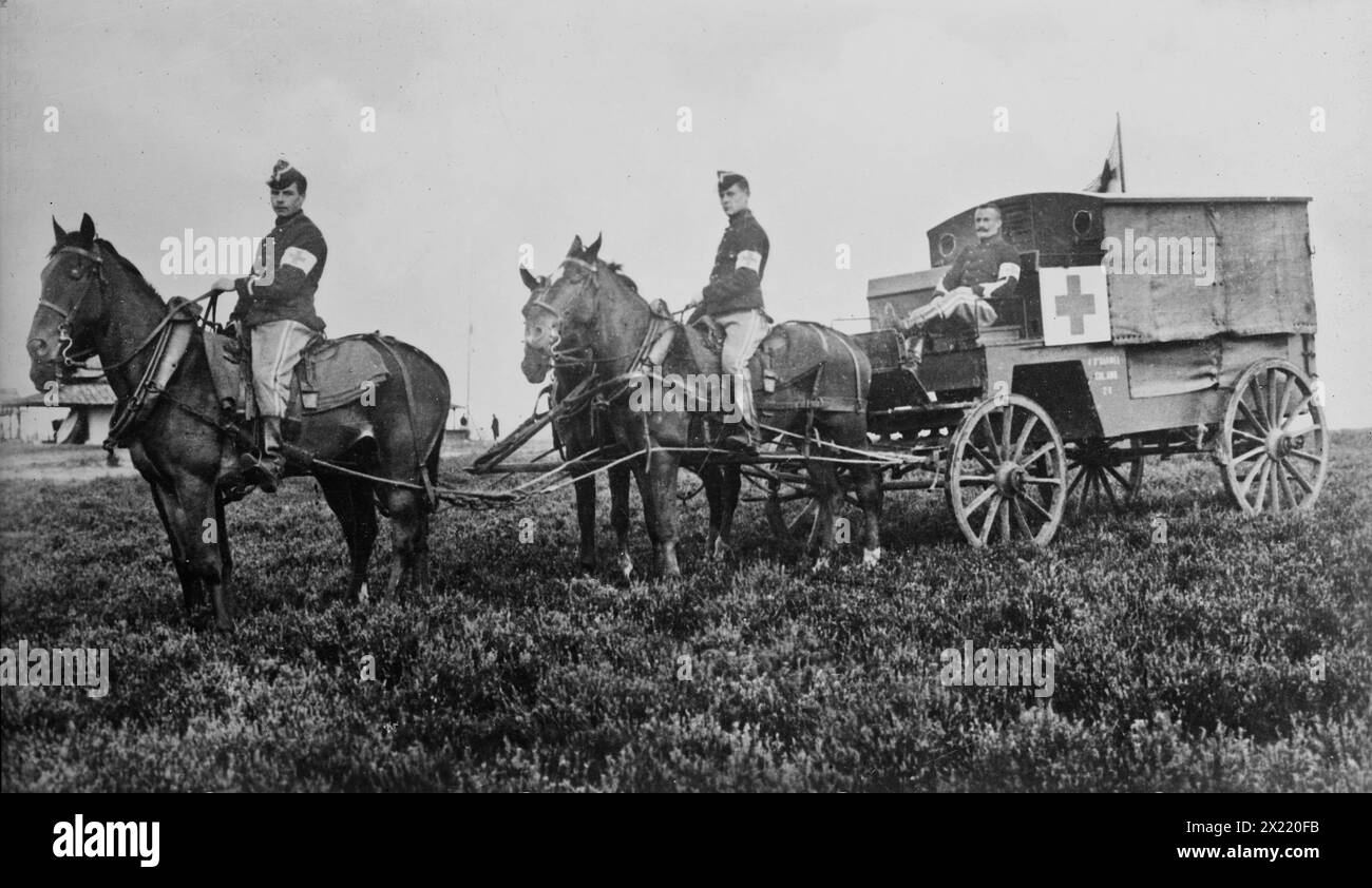 Ambulance belge, entre c1915 et c1920. Banque D'Images