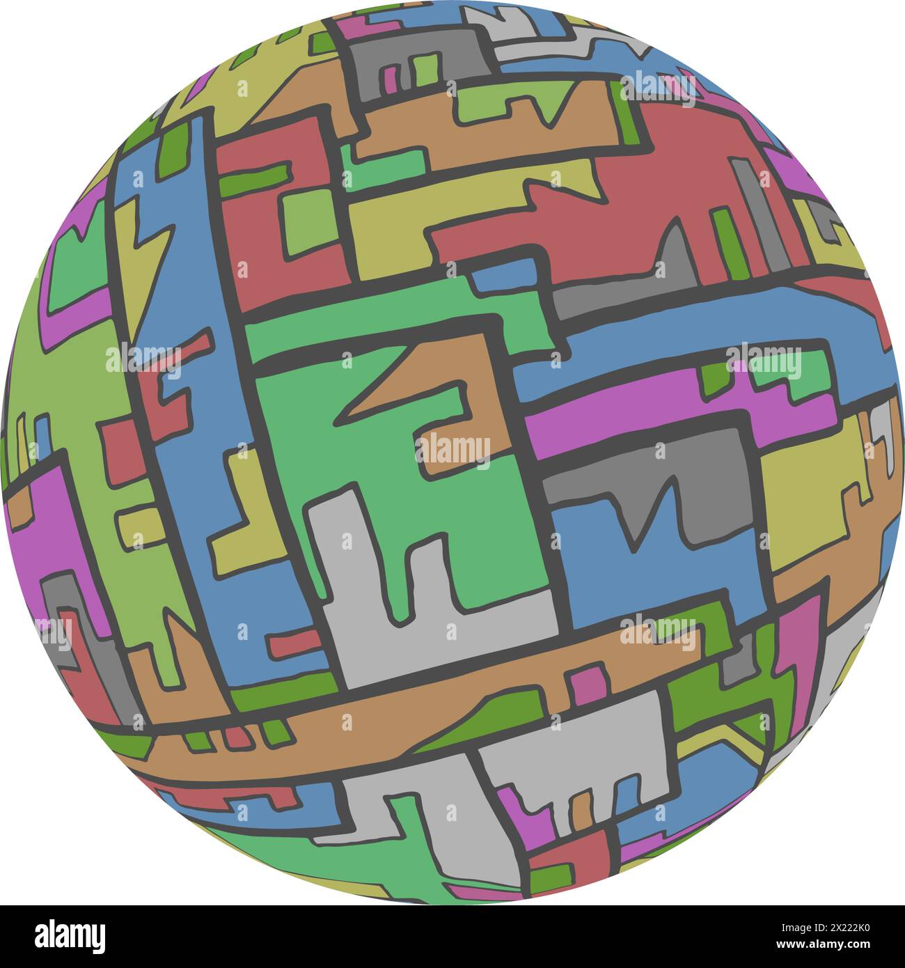 Pièces de couleur Illustration de Vecteur