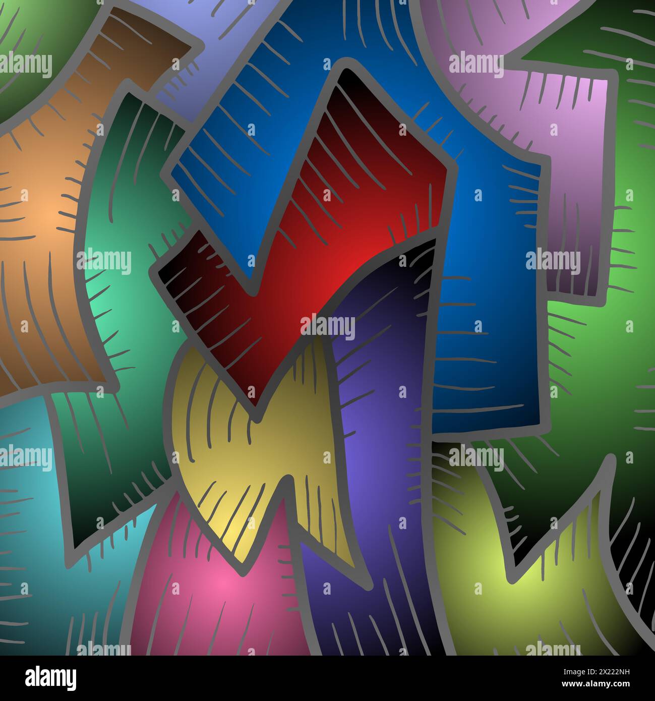 Mosaïque de couleur Illustration de Vecteur