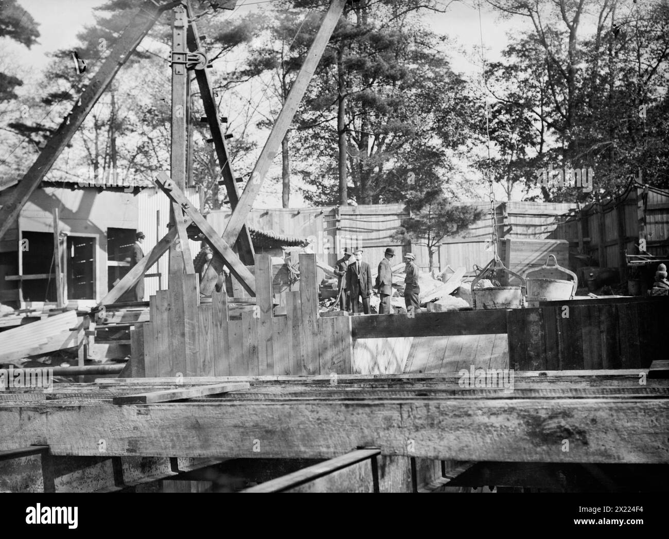 Scène d'explosion - Central Park, entre c1910 et c1915. Banque D'Images