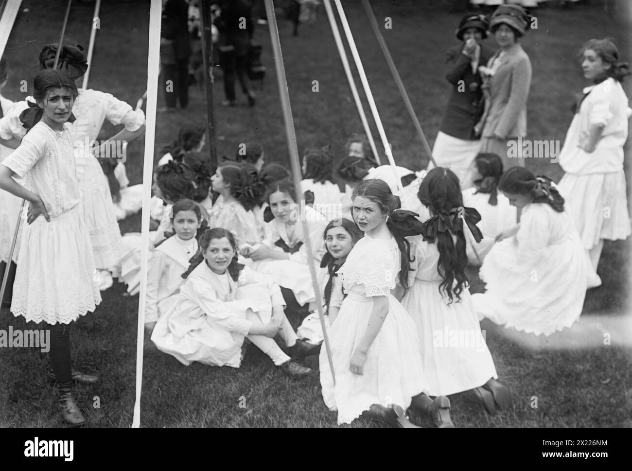 May Pole - Central Park, entre c1910 et c1915. Banque D'Images