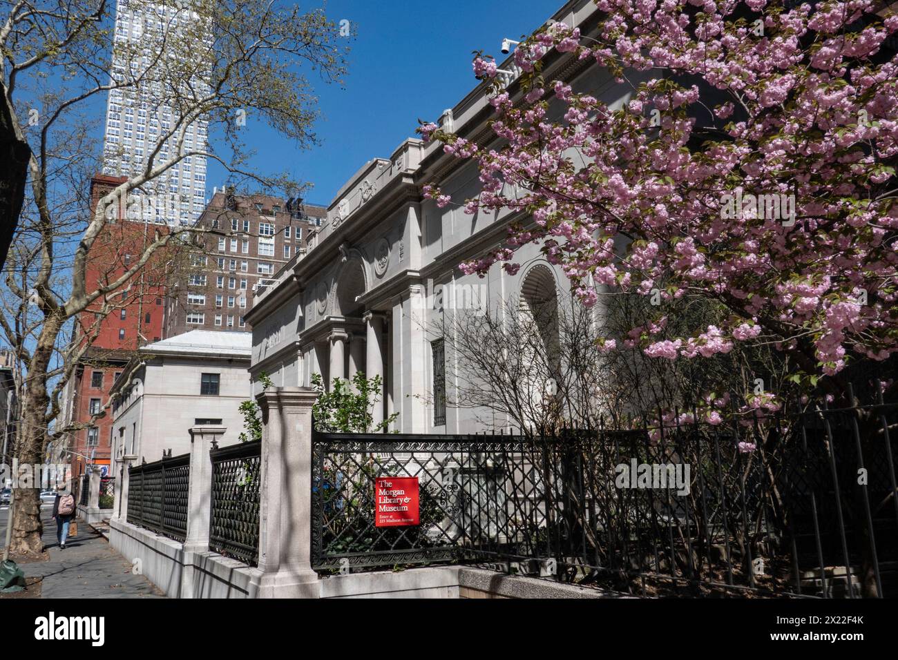 The Pierpont Morgan Library Exterior in Murray Hill, NYC, 2024, printemps Banque D'Images