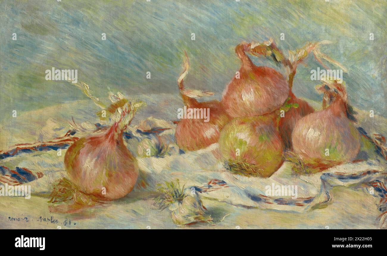 Oignons, 1881. Banque D'Images