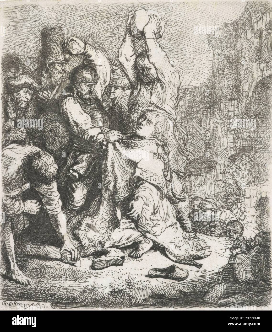 La lapidation de St Stephen, 1635, pays-Bas. Banque D'Images La lapidation de St Stephen, 1635, pays-Bas. Banque D'Images